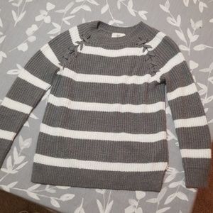sweater with shoulder detail